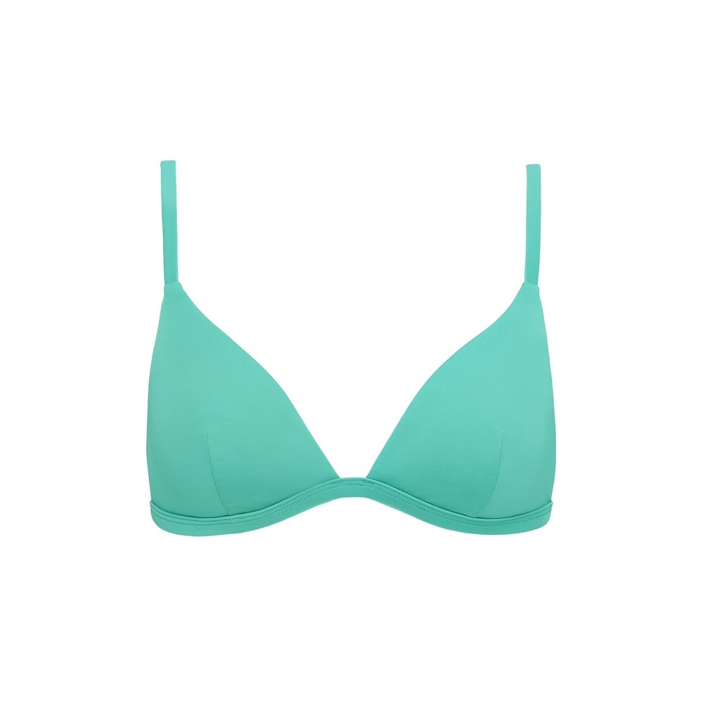 NWT CUUP The String Top Tide Teal Blue Green Triangle Bikini Swimwear Medium A-C